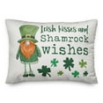 thumbnail image 2 of Creative Products Irish Kisses and Shamrock Wishes 14x20 Spun Poly Pillow, 2 of 3