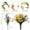 Red, variant on Artificial Daisy Flowers, UV Resistant Fake Silk Daisies Bouquets with Stems for Home Garden Vase Decor, 1 Bundle, 13.8''