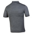 thumbnail image 3 of Men's Russell Charcoal Clemson Tigers 3-Button Space-Dye Polo, 3 of 4