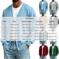 thumbnail image 3 of cllios Cardigan Sweaters for Men V Neck Casual Lightweight Button Down Knitted Cardigan Sweater Solid Color Long Sleeve Cardigans Light Blue S-XXXL, 3 of 6