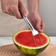 thumbnail image 5 of Cortador y troceador de sandía de acero inoxidable con tenedor para fruta, ideal para barbacoas de verano y reuniones familiares. Aestivo | Plateado | AESTIVO, 5 of 7