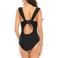 thumbnail image 2 of Coduop Women Swimsuit Deep V Neck One Piece Swimsuit Backless Bathing Suits Plus Size, 2 of 2