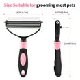 thumbnail image 5 of Charkoo Pet Grooming Brush Dematting Comb Rake for Dogs Dematting Tool for Cats, Double Sided Undercoat Rake for Mats Tangles Removing, 5 of 7