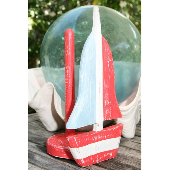 Sailboat Paper Towel Holder - Blue Nautical Decor | #Ort1702140r