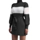 thumbnail image 5 of Knit Dress Short Knit Dress Stitching High Neck Fashionable Long Sleeve Stylish for Dating ANGGREK Otros, 5 of 6