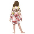 thumbnail image 7 of FORMRS Niños Bathrobe Unisex Hooded Robe Soft Plush Pajamas Sleepwear, Size 2-3T, Red Lobster, 7 of 7