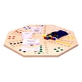 thumbnail image 3 of AmishToyBox.com Travel Marble Chase Cards N' Marbles Wooden Board Game Set - Double-Sided 23" Wide Board - with Cloth Carry Bag- Includes 22mm Marbles and Playing Cards, 3 of 11