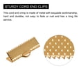 thumbnail image 4 of Cinta Engarzado Abrazadera Extremos Unique Bargains Dorado Claro 20mm, 4 of 7