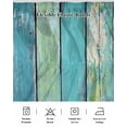 thumbnail image 7 of Abstract Broad Bed Skirt California King Size 18" Drop Vintage Blue Wood Grain Impressionist Ruffled Wrap Around Bed Skirts Adjustable Elastic Bedskirt Dust Ruffle for California King Size Bed, 7 of 7