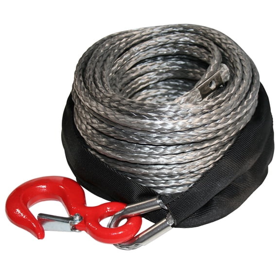 BULLDOG WINCH 20082 SYNTHETIC ROPE 8MM X 100FT, UP TO 8K WINCH