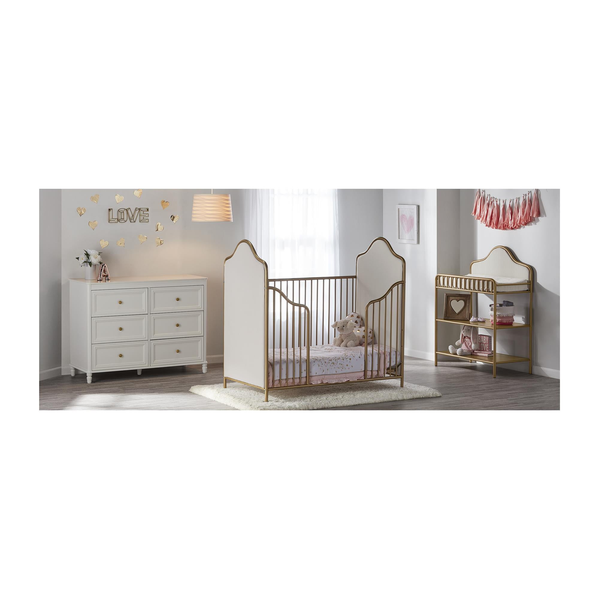 Little Seeds Piper Kids' 6-Drawer Dresser, Ivory White