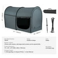 thumbnail image 6 of KFFKFF Sleep Canopy, Pongee Material, Quad-Entry, Airy Privacy Pod with Thin Fiber Rods, Full Bed Coverage, Light-Blocking, Ideal for Adult Rest Space, 6 of 9