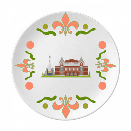 

Samara Russia National Symbol Pattern Flower Ceramics Plate Tableware Dinner Dish