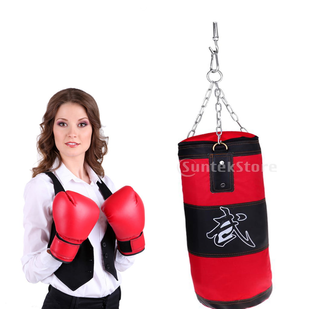 Boxing Punching Bag 90cm MMA Training Equipment Four Parts Included Set 