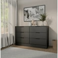 thumbnail image 3 of Kappesberg Fresno 6-Drawer Dresser – Black, for Adults and Teens, 3 of 8