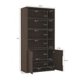thumbnail image 3 of Rivington Armoire Bibliothèque Moderne en Noyer (4 Tablettes) - Ensemble de 2, 3 of 9