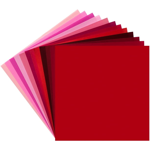 Origami Papier 5.875"X5.875" 48/pkg-Ombres de Rouge, 12 Couleurs