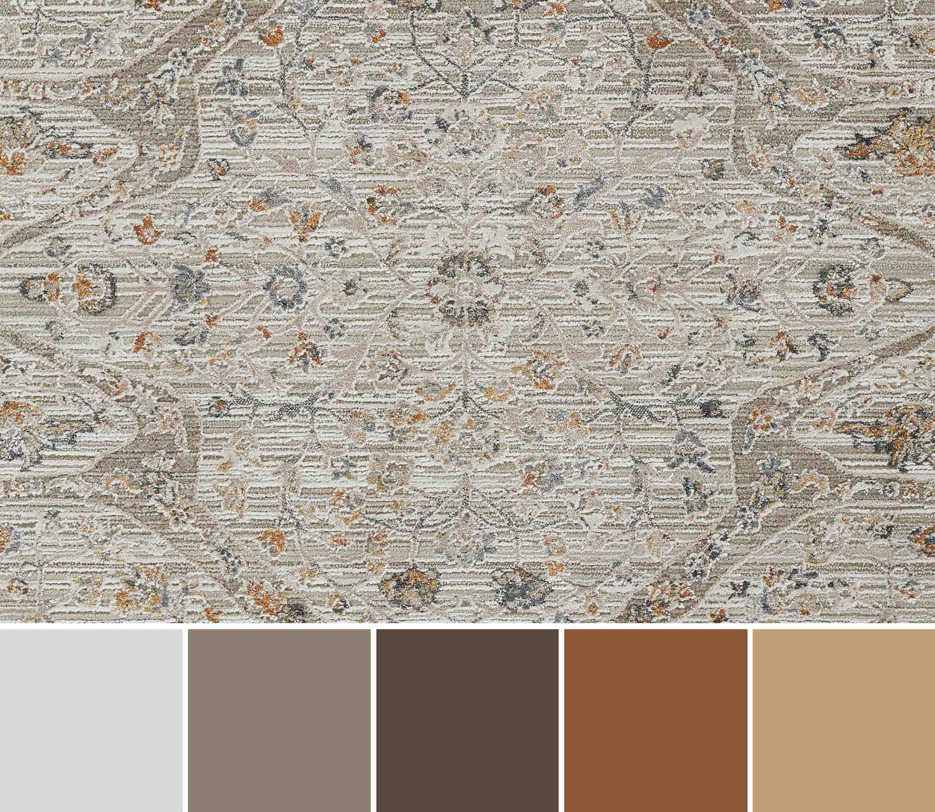 ECARPET Margaux Traditional Area Rug for Living Room, Bedroom, Dining Room, Entrance, Hallway and More.