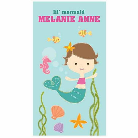 Lil' Mermaid Personalized Towel