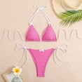 thumbnail image 5 of Vividxx Bikini Sets For Women Polka Print Two Piece Swimwear Bikini With Push Up Underwire And Crisscross Back Straps Summer Comfortable Vacation Beachwear, 5 of 5