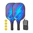 thumbnail image 2 of Pickleball Paddles Pickleball Racquets Includes 2 Rackets 4 Pickleballs Comfort Grip Professional Pickle Ball Racket for Kids Style R, 2 of 8