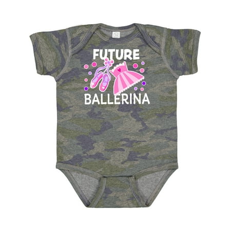 

Inktastic Future Ballerina with Ballet Shoes and Tutu Gift Baby Boy or Baby Girl Bodysuit