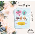 thumbnail image 5 of Darling Souvenir Green Birthday Invitation Card Printable Elegant Fill or Write In Blank Party Invites 28 Pcs 5 x 7 Inches, 5 of 5