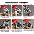 thumbnail image 4 of Manual Stripping Machine, Manual Cable Stripper, Copper Stripper, Portable Cable Stripper with Adjustable Depth with 10 Blades, 4 of 5