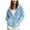 Blue, variant on Gibobby Women Hoodies Pullover Autumn Winter Hoodie Sweatshirt Pullover Tops Long Sleeved Oversized Women's Hooded Sweatshirt Winter(Blue,5XL)