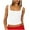 White, variant on AherBiu Crop Tops for Women Sleeveless Going out Tops Lace Square Neck Sleeveless Tank Tops Undershirt