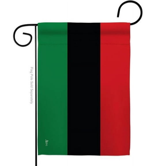 Americana Home & Garden G142001-BO 13 x 18.5 in. Pan African Black History Juneteenth Double-Sided Decorative Horizontal Garden Flags - House Decoration Banner Yard Gift