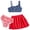 7th July, variant on Lanbubble Girls 3 Piece Swimsuit Tankini Set Bathing Suit Bikini Beach Swimear with Skirt 7-8 Years