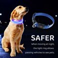 thumbnail image 3 of Collares para perros Collar LED para mascotas Collar para perros superbrillante intermitente con 3 modos de iluminación USB recargable e impermeable para perros pequeños, medianos y grandes Muyoka Hogar, 3 of 6