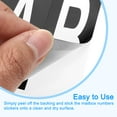 thumbnail image 4 of Uxcell 10 Sheets Mailbox Numbers and Letters for Indoor and Outdoor Decal White in Black, 4 of 5