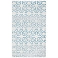 thumbnail image 5 of SAFAVIEH Isabella Eliza Geometric Floral Area Rug, Turquoise/Ivory, 4' x 6', 5 of 5
