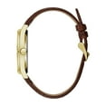 thumbnail image 2 of Caravelle Designed By Bulova Men's Coin Edge Brown Leather Strap Dress Watch 44B115 41mm, 2 of 3