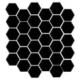 thumbnail image 1 of Cateissary 32 piezas pegatinas de pared adornos hogar creativo exquisito hexágono espejo calcomanías habitación espejos adorno decoración de Decoración del hogar Negro 32 Stück, 1 of 6