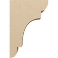 thumbnail image 3 of 8"W x 16"D x 24"H Classic New Brighton Rough Cedar Woodgrain TimberThane Corbel, Primed Tan, 3 of 6