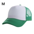 thumbnail image 2 of RKSTN Baby Sun Hat Toddler Baseball Hat Solid Color Breathable Mesh Back Panel Summer Kids Trucker Hat (Army Green ,Free Size), 2 of 5