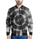 thumbnail image 3 of Chaquetas bomber coloridas con estampado de arcoíris y teñido anudado para hombre 2024, la última moda, chaqueta de vuelo para hombre y mujer, abrigo con cuello alto, tops de gran tamaño, 3 of 4