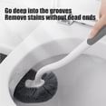 thumbnail image 4 of Toilet Cleaning Brush with Long Handle – Deep Clean Flexible Head Reaches Every Corner – Wall Mounted Space Saving Holder – Hygienic Bathroom Scrubber for Home Toilet Bowls, 4 of 5