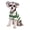 Green, variant on Pet Striped Polo Shirt Breathable Comfortable Dog Clothes for Small Dogs Daily Casual Outfit