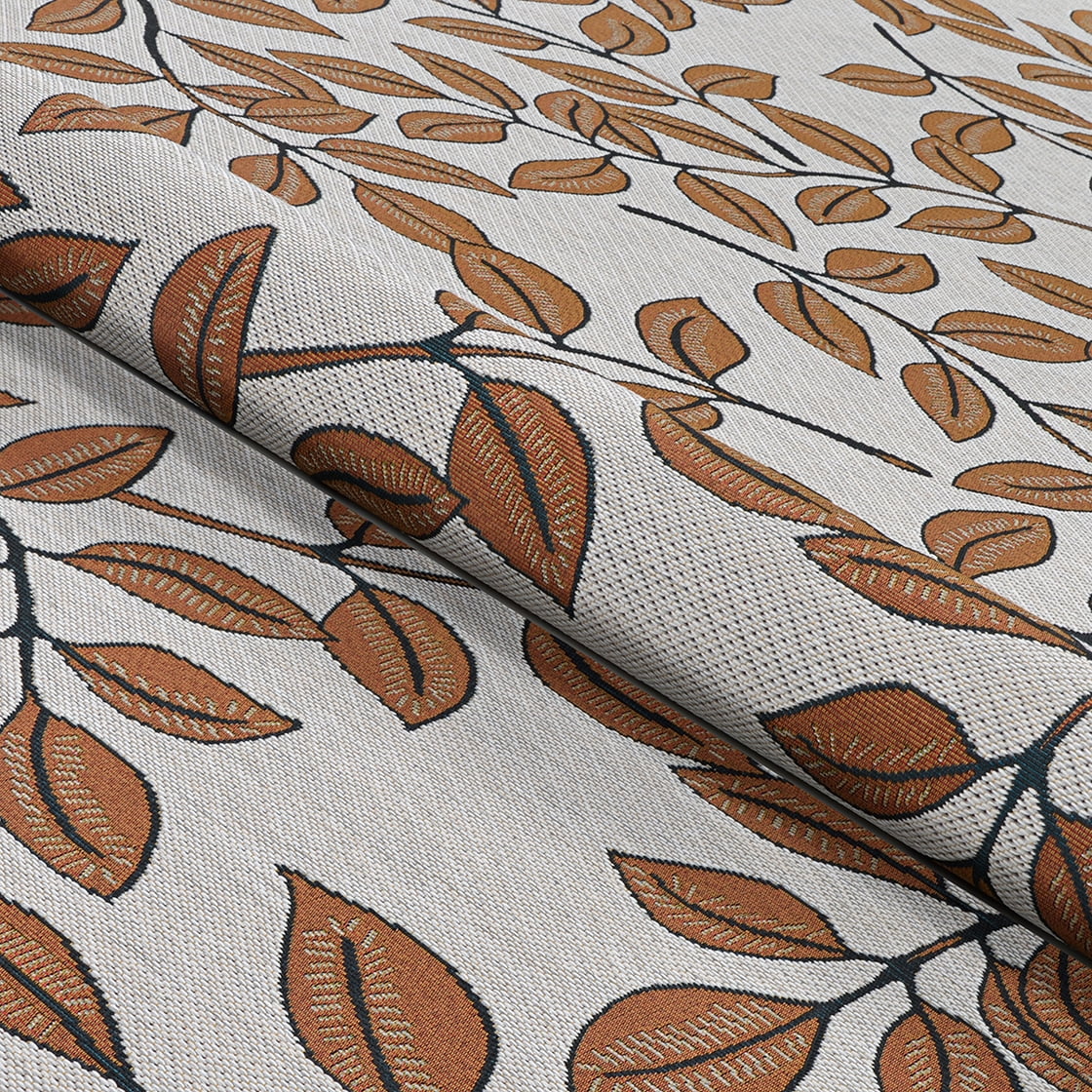 Couristan Dolce Summer Ivy Indoor/Outdoor Area Rug, Ivory-Terracotta, 2'3" x 7'10" Runner