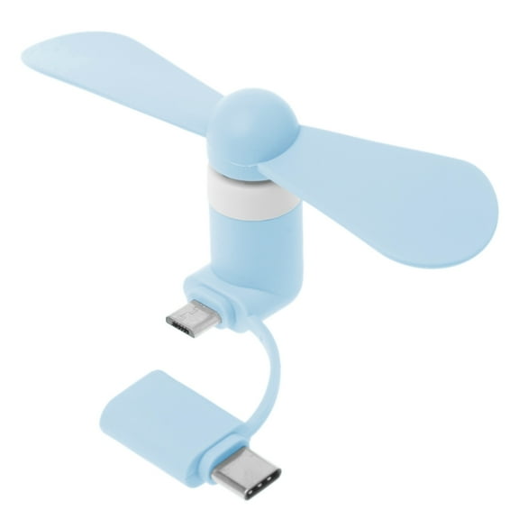 Necvior Portable 2 in 1 Cooler Type-C Hanldheld Cooling Fan Mini USB Fan Cell Phone Fans