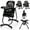 Black, variant on Costway High Chair for Babies & Toddlers with Rolling Wheels Adjustable Height Footrest Black