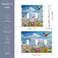 thumbnail image 2 of Colorful Wildflowers Butterflies Decorative Light Switch Plates Switch Cover Decorative Wall Plates Ideal for Living Room Kitchen Bedroom and Study, 2 of 8