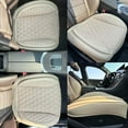 thumbnail image 2 of Leather Car Seat Cover Bottom Only Slip Padding Seat Cushion Full Wrap Seat Protector with Storage Function Universal Fit for Most Cars SUV Pickup Trucks () (), 2 of 8