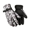 thumbnail image 1 of Guantes de algodón grandes para hombre, de camuflaje de invierno, impermeables, gruesos, cálidos, con palma antideslizante y para motocicleta, 1 of 6