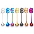 thumbnail image 2 of 304 Stainless Steel Luck Cat Coffee Stirring Spoon Cartoon Dessert Spoon for Eating Dinner Kitchen (Colorful), 2 of 6