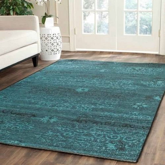 SAFAVIEH Palazzo Auran Euro style Area Rug, Black/Turquoise, 8' x 11'